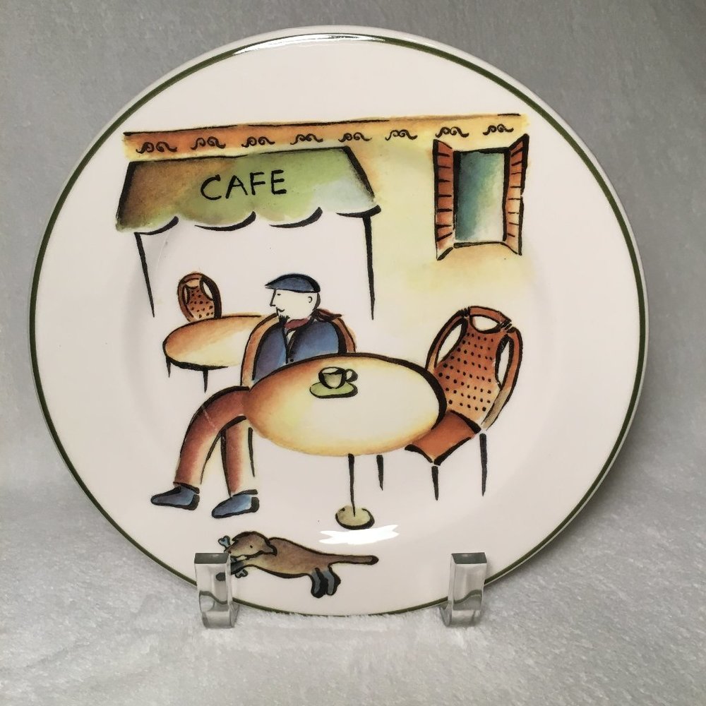 Rosana Import (Italy) "Cafe'", 8 3/8" Plate, NWT